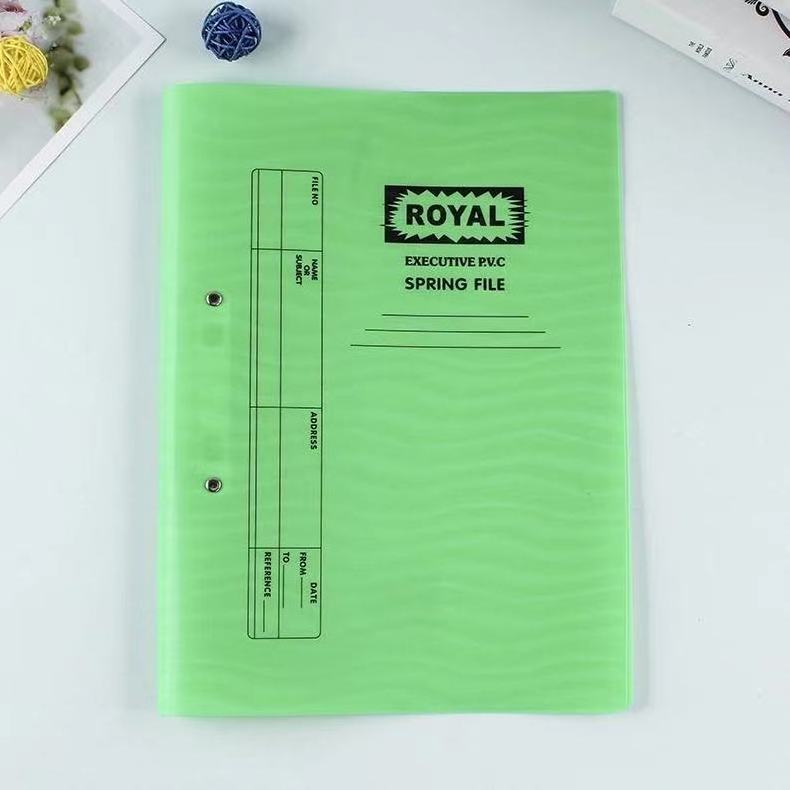 Africa office stationery school pp file folder for A4 paper fc  executme pvc spring file