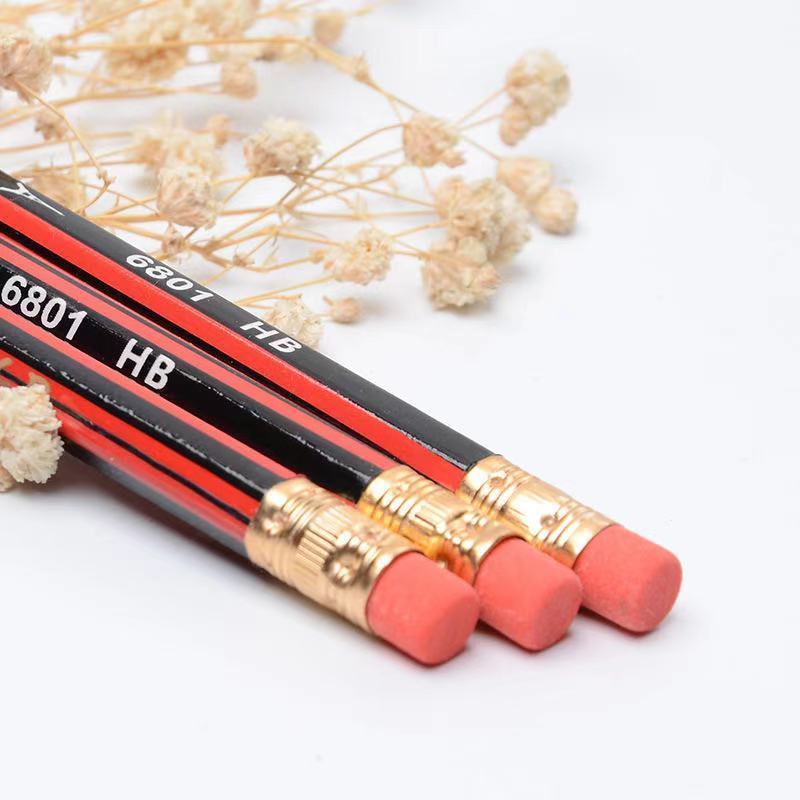 HB Wooden Pencils With Eraser