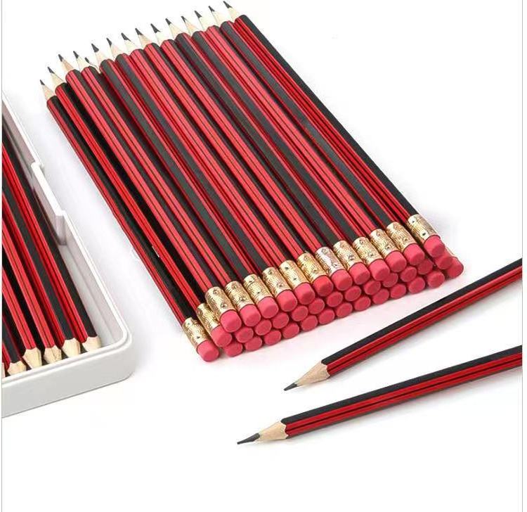 HB Wooden Pencils With Eraser