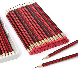 HB Wooden Pencils With Eraser