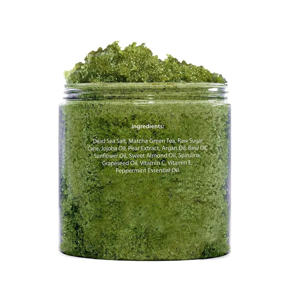 Matcha green tea Deep Cleansing exfoliator Whitening Body Scrub Foot Moisturizes and Nourishes Feet Skin Soothe Scrub