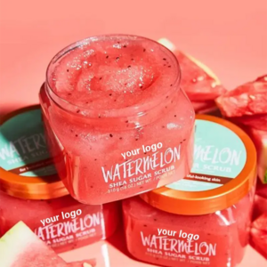 OEM ODM Private Label Watermelon Natural Exfoliating Whitening Body Scrub Organic Fruit Body Scrub