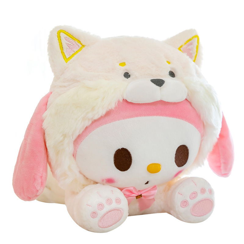 T392 Sanliou 35cm 45cm Plush Toy Girl kuluomi hi kitten Children's Comfort Pillow Toy Gift Wholesale