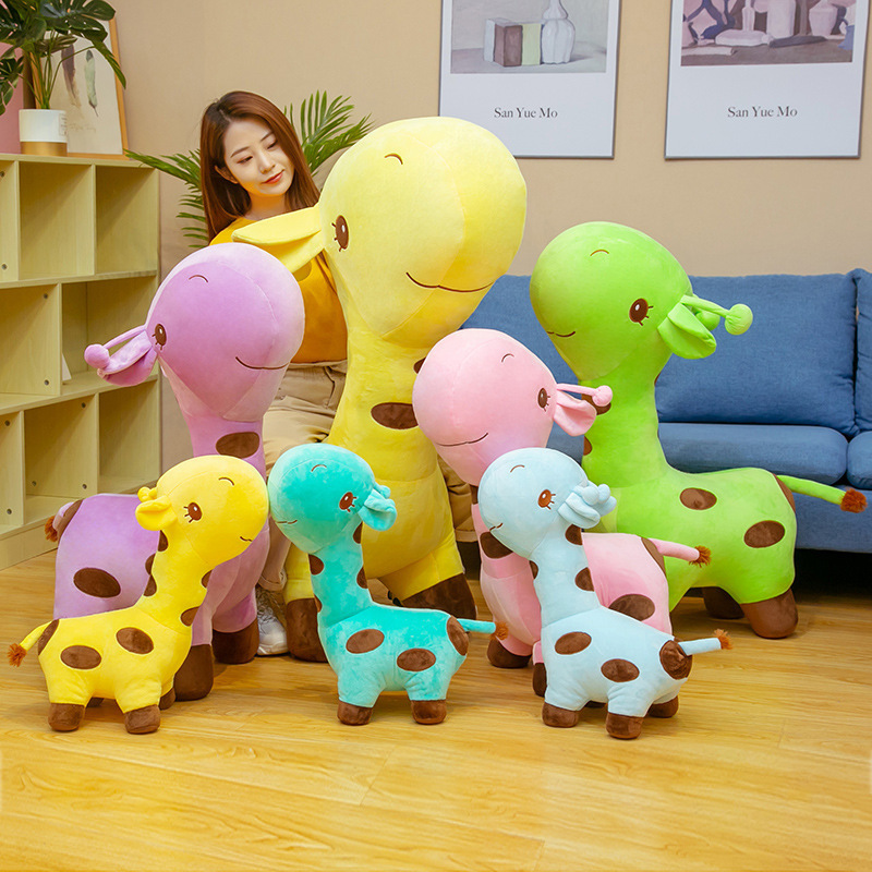 T062 Giraffe Plush of various sizes plush toys children's decorative claw machines wholesale dolls