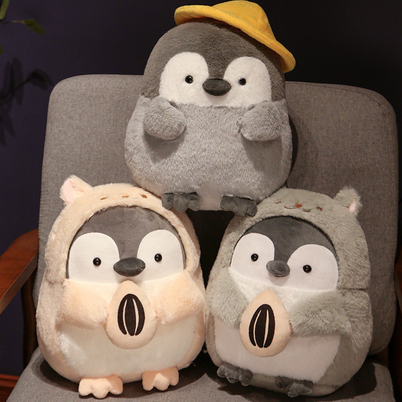 T050 anime stuffed plush penguin sea animal cartoon pillows for sleeping comfortable dolls