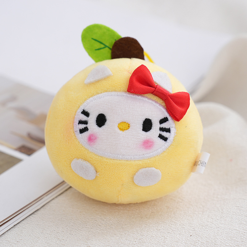 K085 Cartoon 7CM Kawaii Japanese Anime Apple Plush Kitty Plush Anime Cartoon Cute Dolls Plush Toys For Girls Kids Birthday Gift