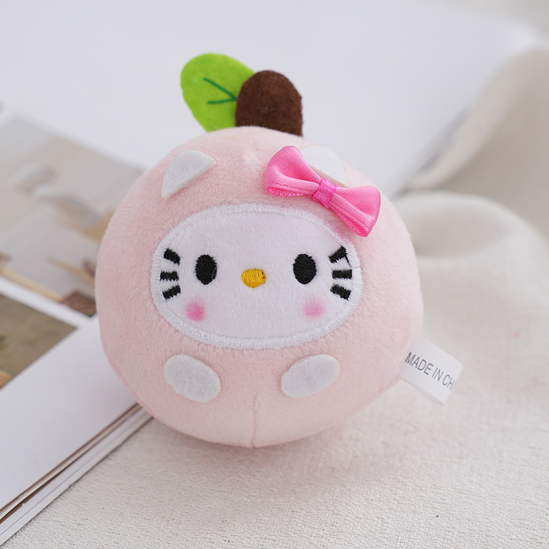 K085 Cartoon 7CM Kawaii Japanese Anime Apple Plush Kitty Plush Anime Cartoon Cute Dolls Plush Toys For Girls Kids Birthday Gift