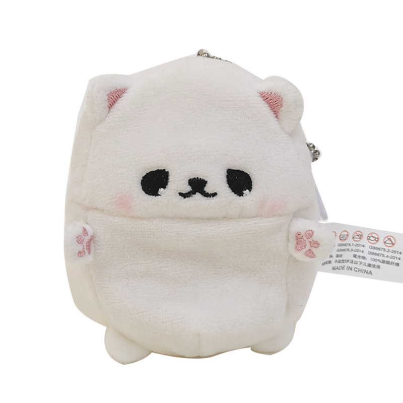 K270 Mini Plush Cute Soft Lipstick Bag Wallet Coin Purse Cute Dog Puppy Plush Bags Toy With Chain for kids