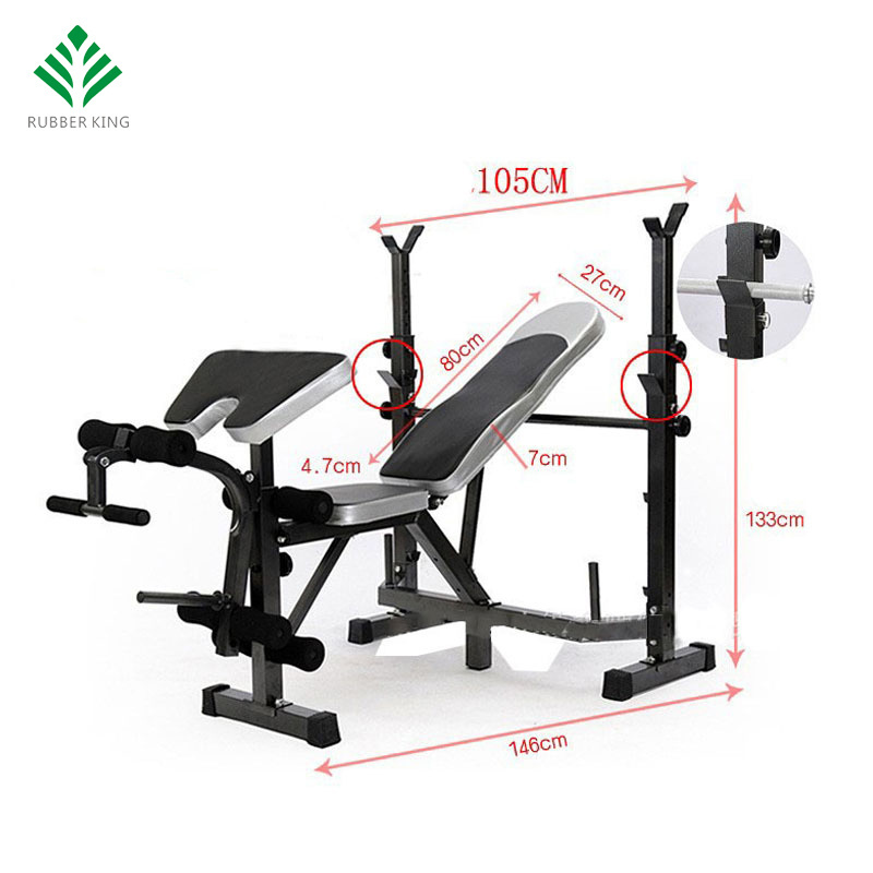 weightlifting bed household integrated push bench foldable deep squat stand push bench