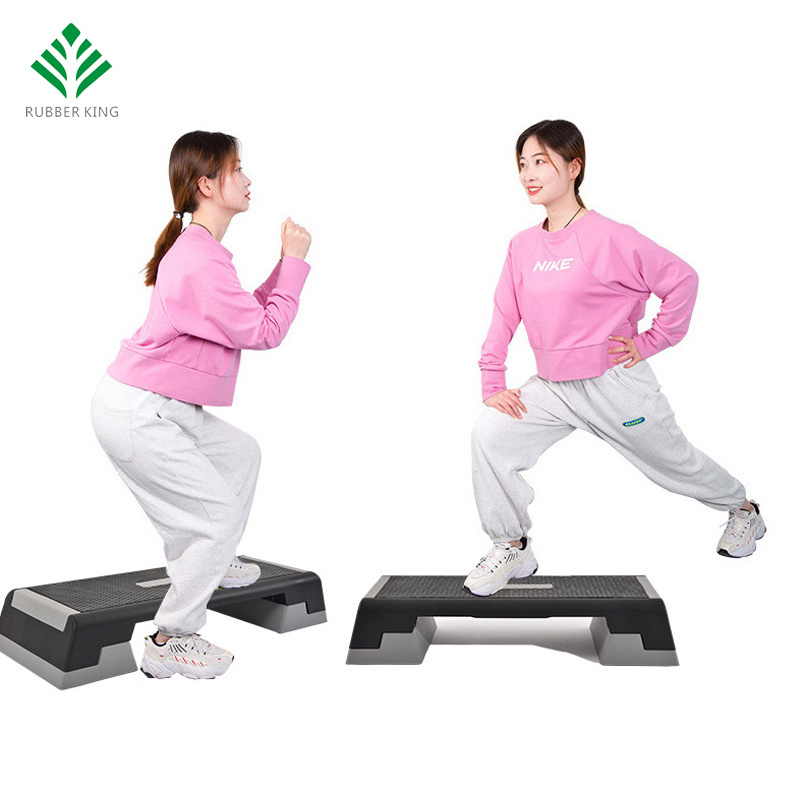 Portable Home Mini Wholesale Adjustable Indoor Fitness For Exercise Foot Board Equipment 3 Level Step Platform Aerobic Stepper