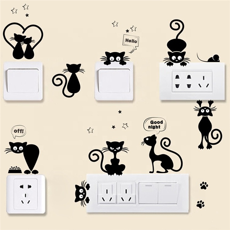 Wholesale fashion custom design Home Toilet sticker decoration wall sticker