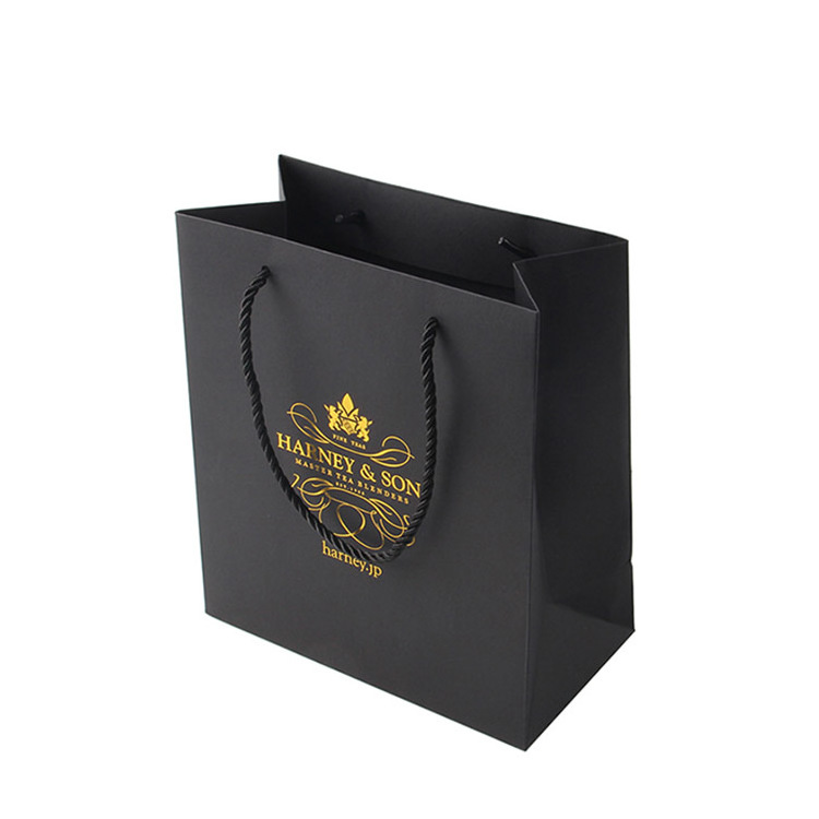 Luxury Ribbon Handle Boutique Shopping Packaging Customized Printed Tote Gift Paper Bags for packaging with Logo