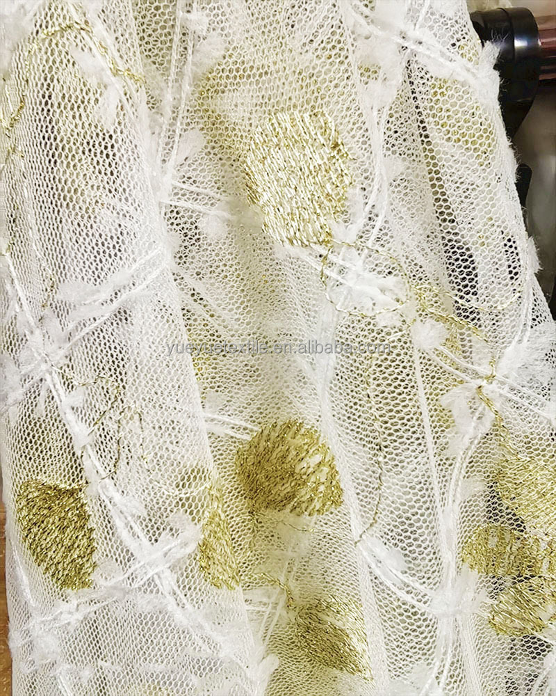 Custom Latest dress fabric Lace African Sequin Fabric Lace With  Embroidery Lace Fabric For Dress For Women Wedding Garment