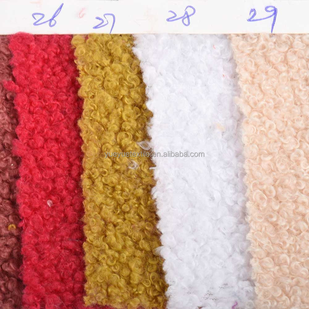 Very Good Quality Soft Teddy Fleece Fur Teddy Bear Curly Fur Fabric For Coat Toys Pillow Jacket