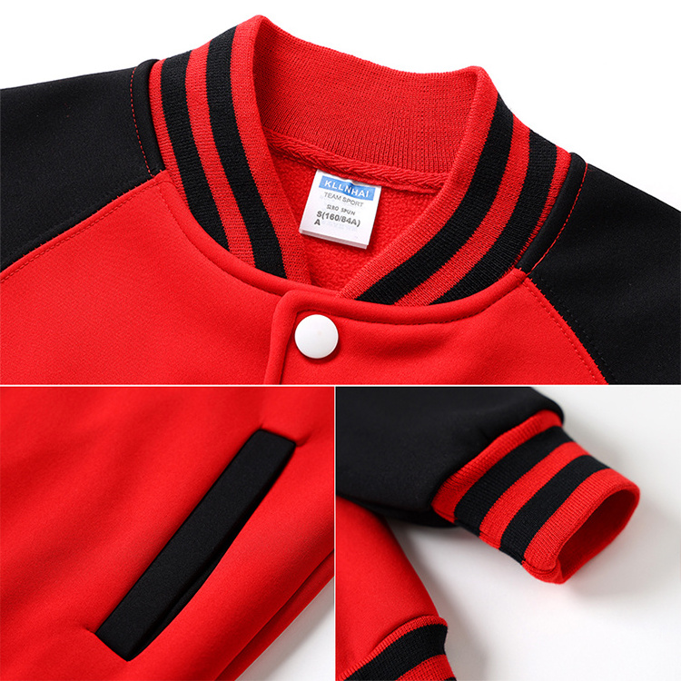 Factory Wholesale Bomber Jacket Baseball Coat School Uniforms Jacket for Men uniform Jackets