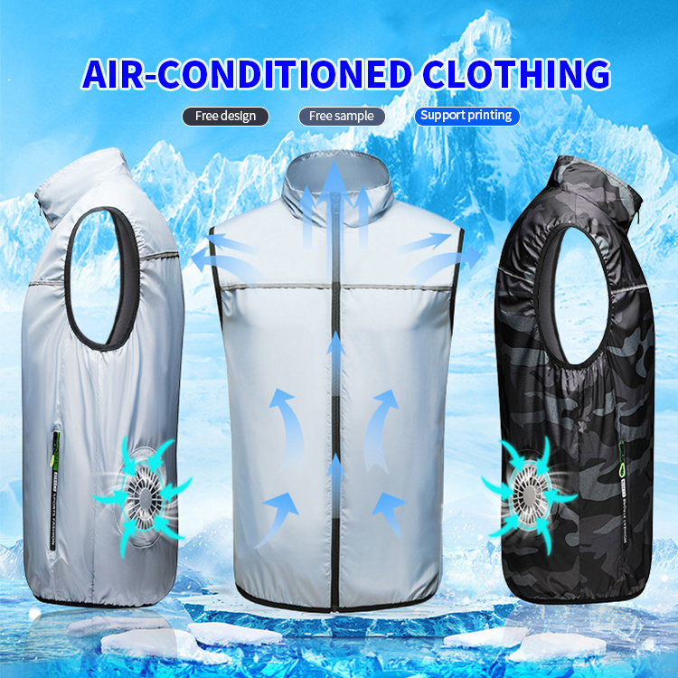 Air Conditioned Clothes Summer Sunscreen Air Conditioning Clothing Cooling Vest With Fan UV proof clothing