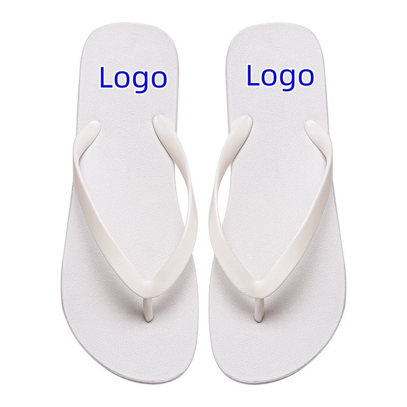 Cheap rate clear custom logo white unisex bridal bridesmaid flip-flops wedding flip flops slippers for men