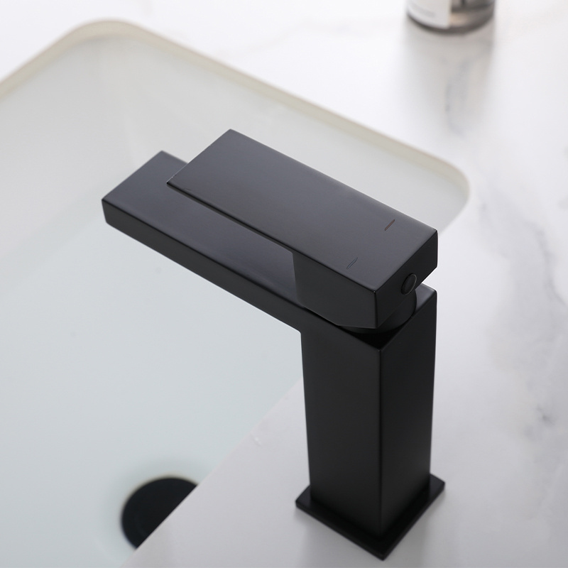 Commercial kitchen black modern luxury water faucet single handle smart Stainless steel faucet