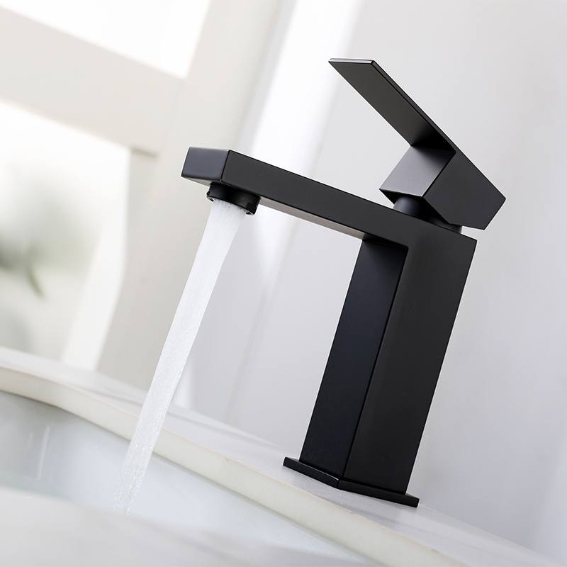 Commercial kitchen black modern luxury water faucet single handle smart Stainless steel faucet