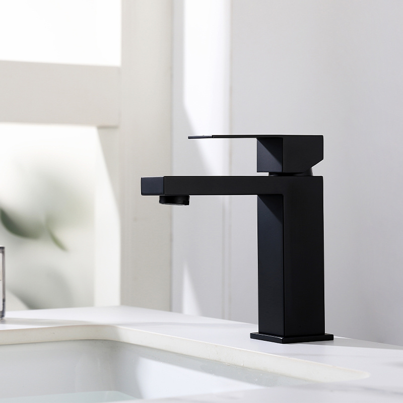 Commercial kitchen black modern luxury water faucet single handle smart Stainless steel faucet