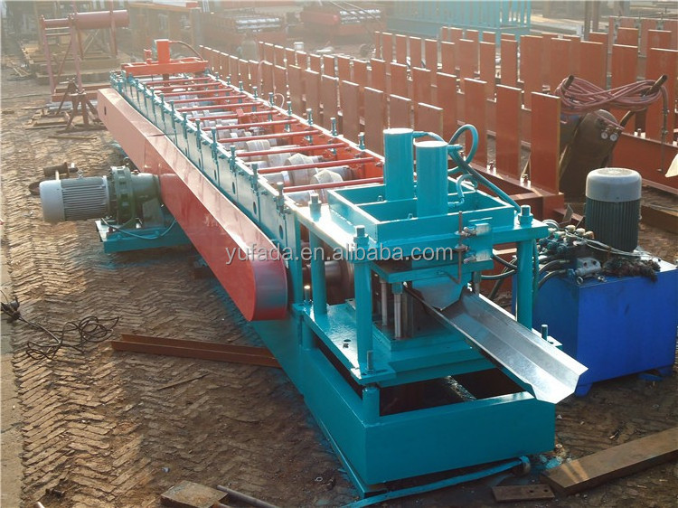 Color steel roof use half round gutter machine