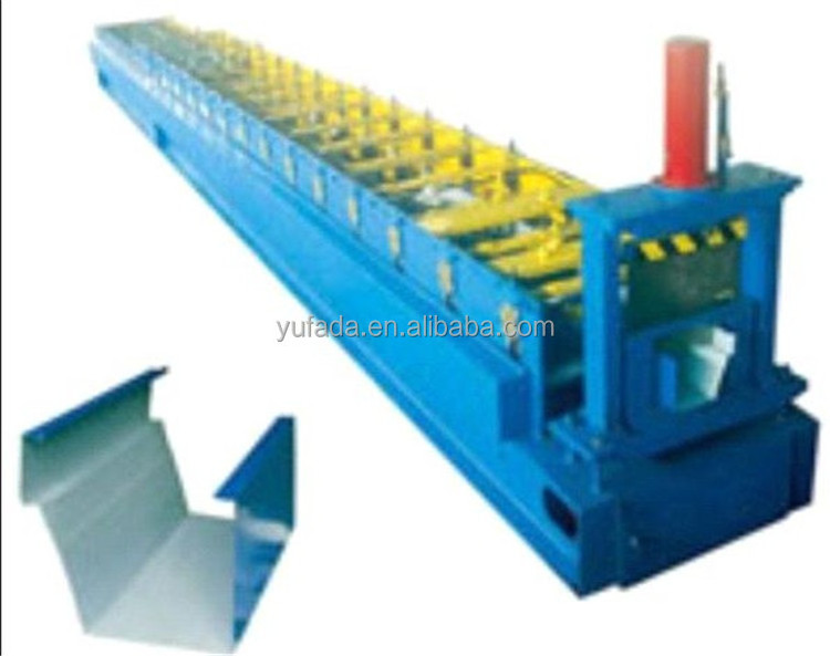 Color steel roof use half round gutter machine