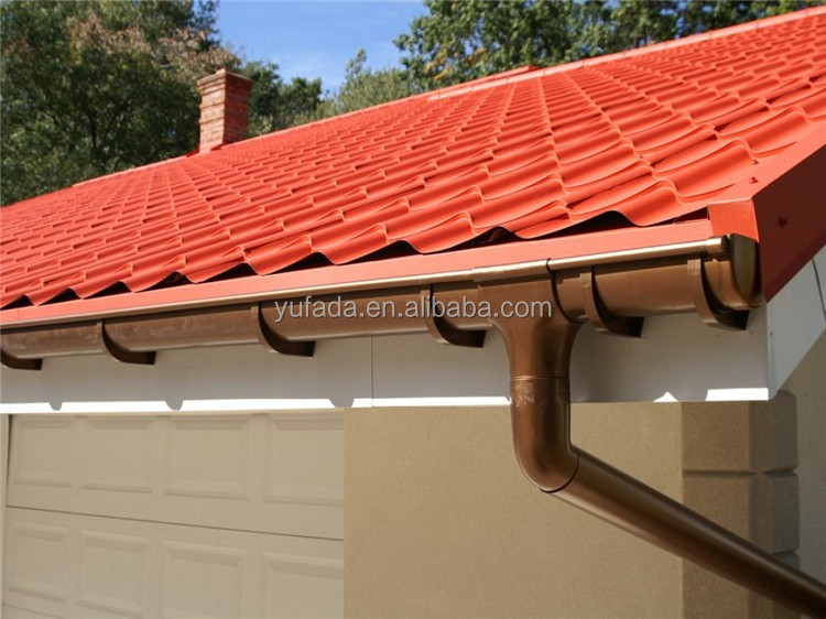 Color steel roof use half round gutter machine