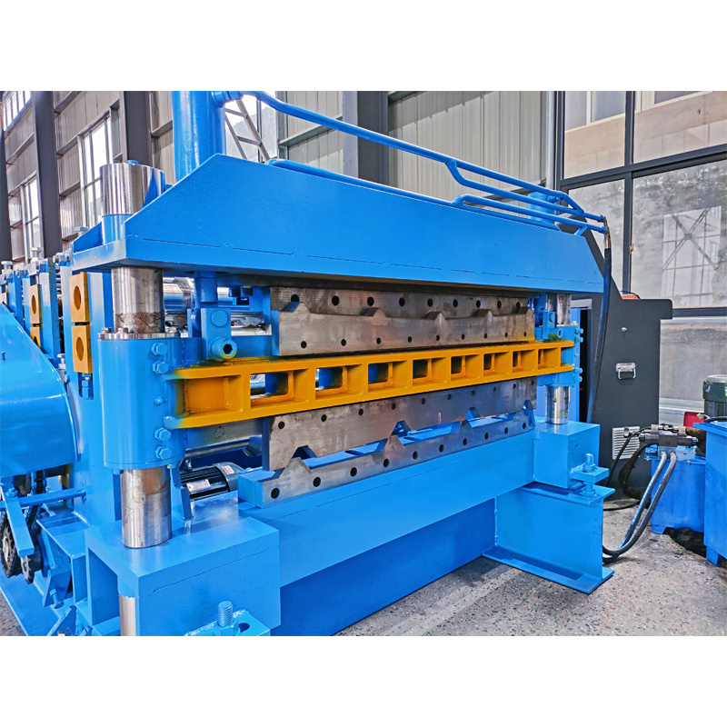 Double Layer Steel Metal Iron Tr4 & Trapezoidal Roofing Tile Corrugated & Rib Profile Cold Roll Forming Machine