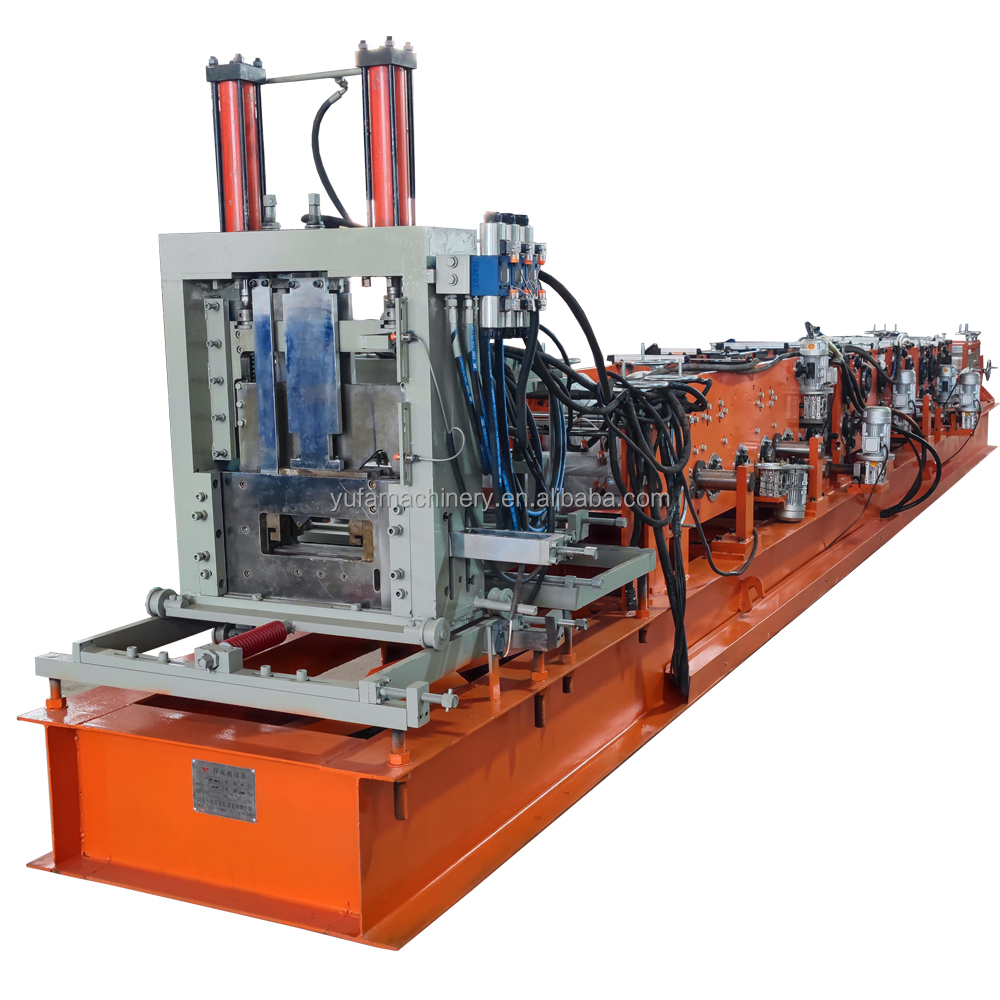 Steel frame C type steel beam purlin channel making machine price