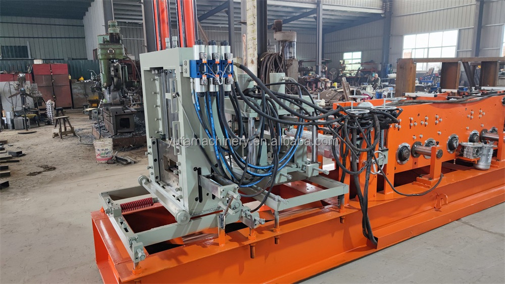 Steel frame C type steel beam purlin channel making machine price