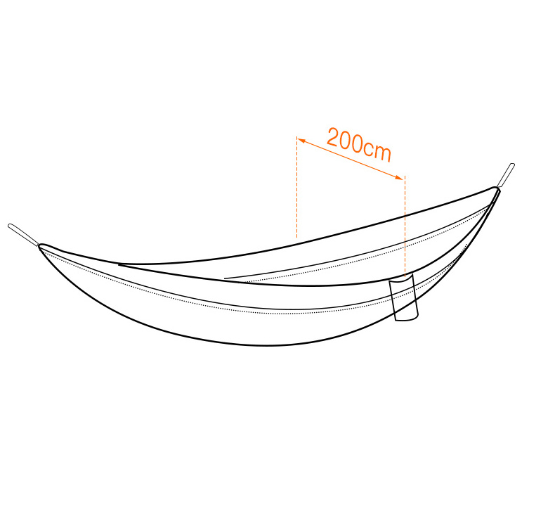 HISPEED OEM 210t Nylon Camping Accessories Hammocks Beach Single Double Hiking Sleep Hammock