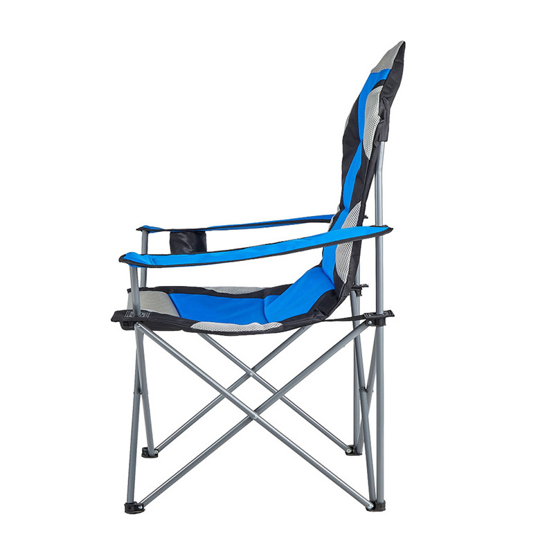 HISPEED Kamp Masas Iron Tube Kamp Sandalyesi Custom Logo Foldable Camping Beach Chair with Armrest