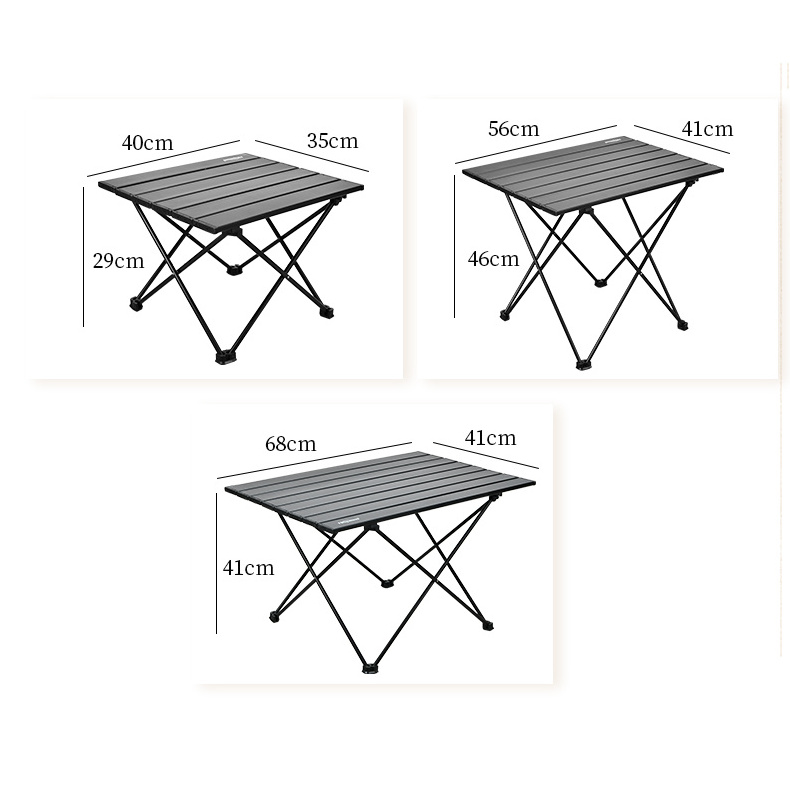 Portable Camping kitchen outdoor park picnic Folding table and chair