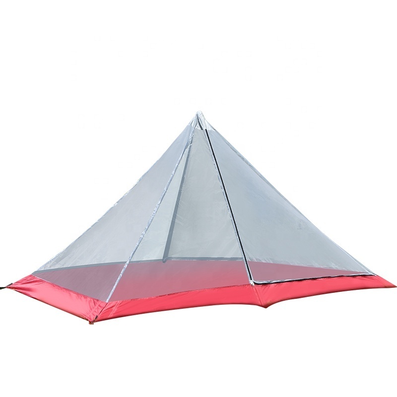 HISPEED Trekking Pole Tent 1.5kg Ultralight Mountain Tent Nylon One Person Mosquito Net Hiking Tent