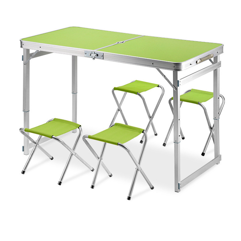 HISPEED outdoor indoor aluminum alloy camping kitchen table and chair set