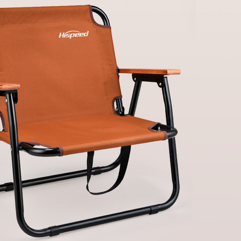 HISPEED outdoor manufacturer folding beach lidl camping chair  with padded hard armrest