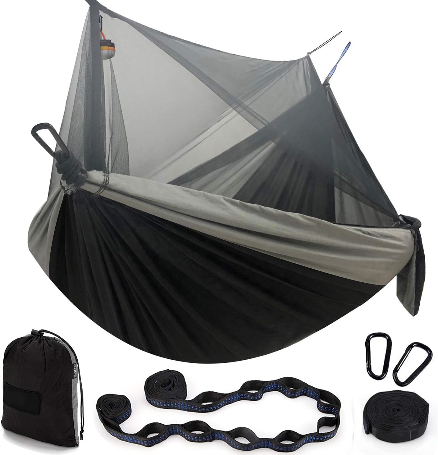 HISPEED Camping Accessories Hammock Hiking Nylon A Camping Hammock with Mosquito Net and Fly Tarp