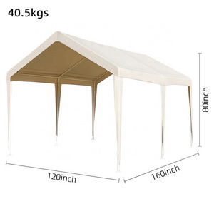 HISPEED Outdoor Pavilion Tent PU5000mm PVC 3*3m Large Space Carport Tent for Car Parking