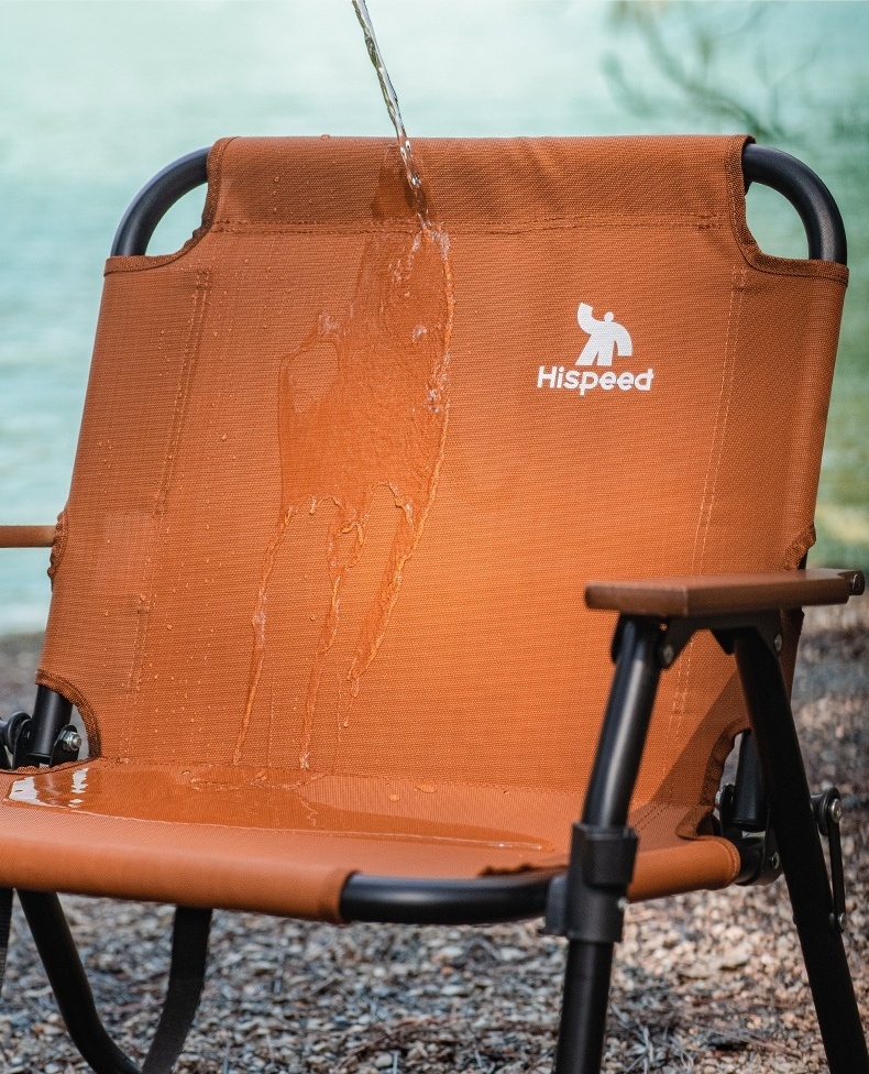 HISPEED Lightweight Camping Waterproof Chair Outdoor Extra Wide PVC/PET Mixed Aluminium Sea Chair