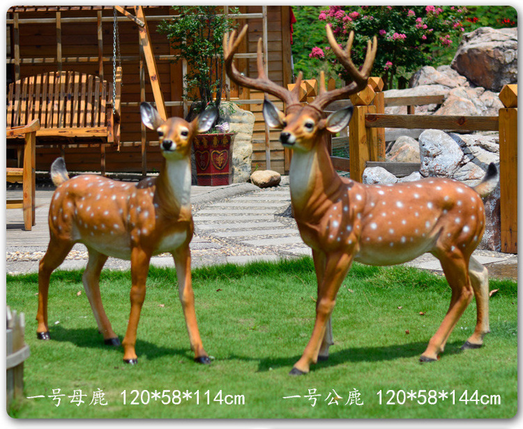 Wholesale Garden Ornaments Large Animal Statue Fiberglass Life Size Giraffe Sculpture