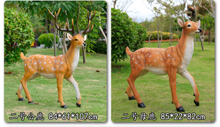 Wholesale Garden Ornaments Large Animal Statue Fiberglass Life Size Giraffe Sculpture