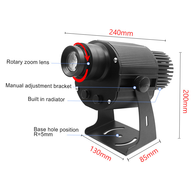 Yufan hot sale high power ip67 wedding lights outdoor waterproof color changing lights logo gobo projector advertising lights