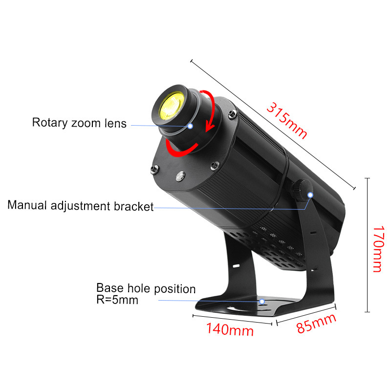 150W Outdoor Waterproof High Power Ripple Gobo Projector Light Water Ocean Wave Effect