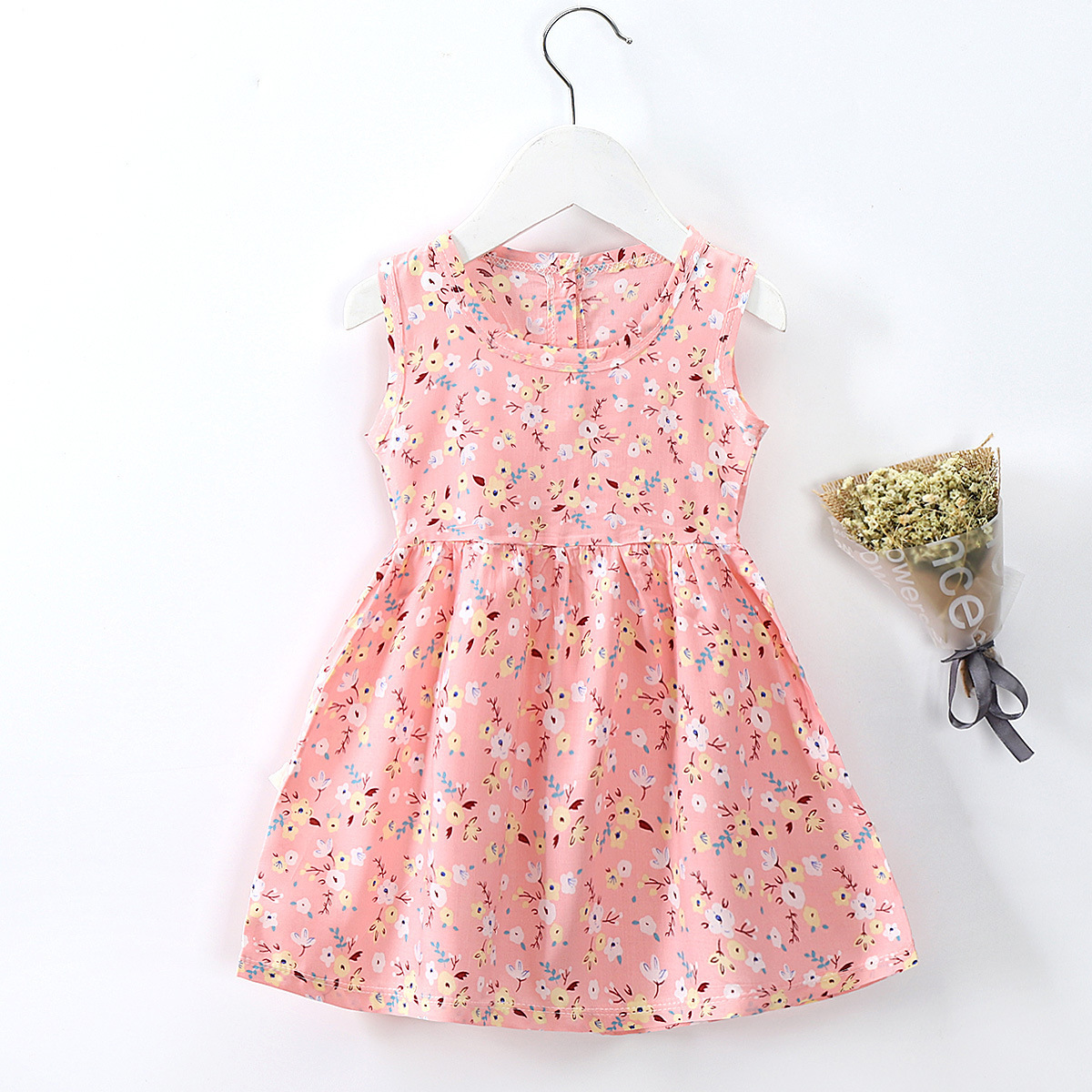 2023 Summer new girl cotton silk dress girl princess skirt