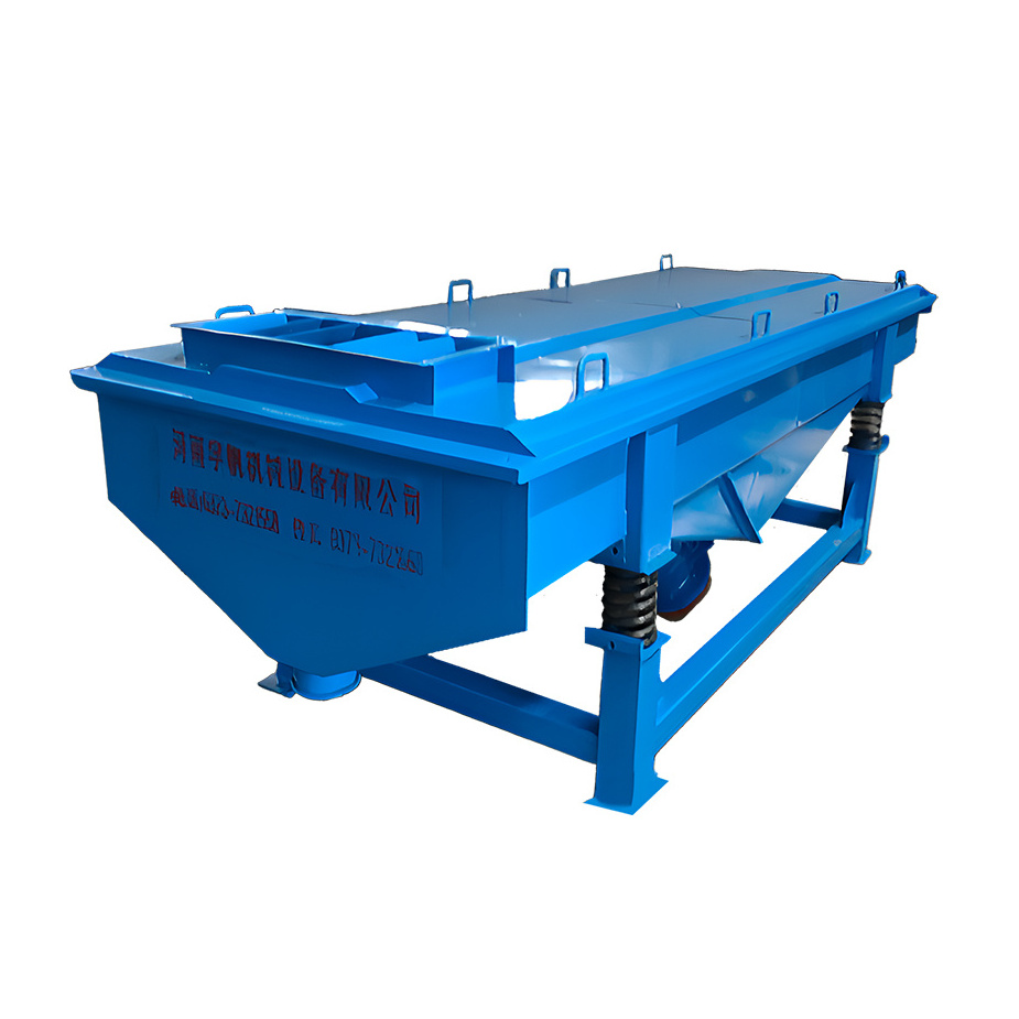 High efficiency sand vibration separator PVC flakes sieving machine beans food powder granule linear vibrating screen