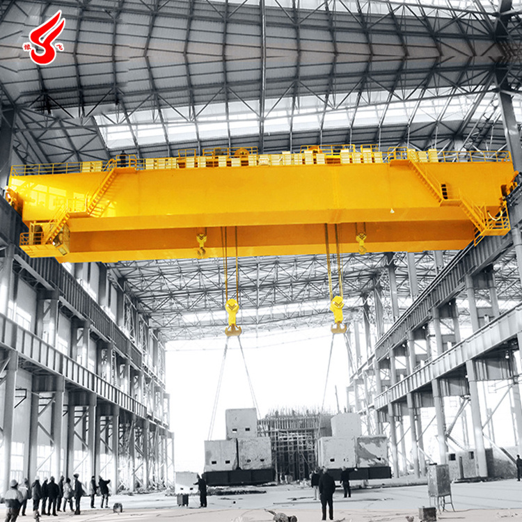 Heavy duty QE type Double cart bridge grue crane electric overhead travelling eot crane