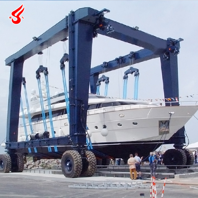 250T Marine Travel Lift Table Boat Lifting Crane