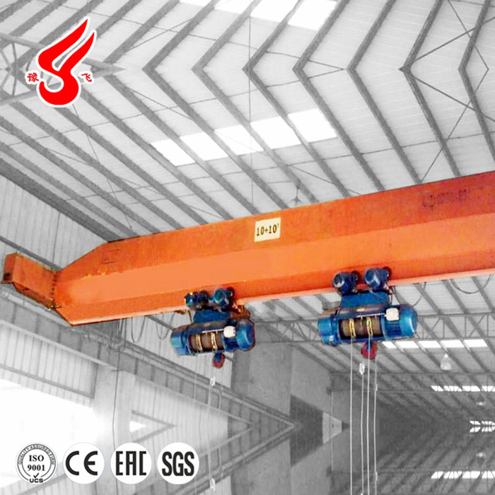 New Function Motor Driven Overhead Crane 2 Ton To 20 Tons Single Girder Overhead Travelling Crane