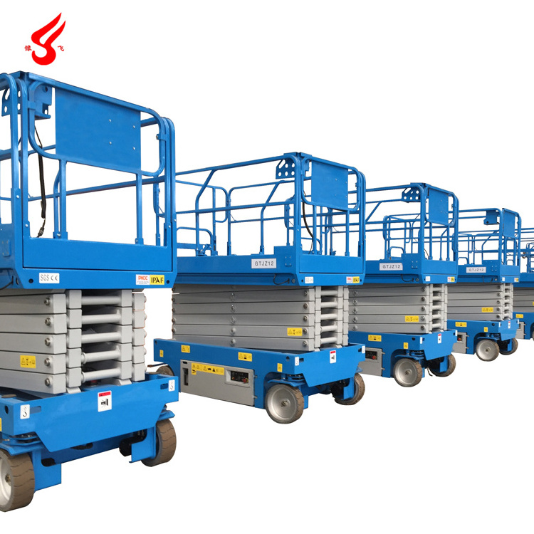 Automatic lifting scaffolding loads up to 500 kg electric scaffold lift automatic foldable mobile