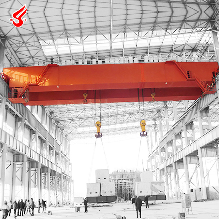 Heavy duty QE type Double cart bridge grue crane electric overhead travelling eot crane